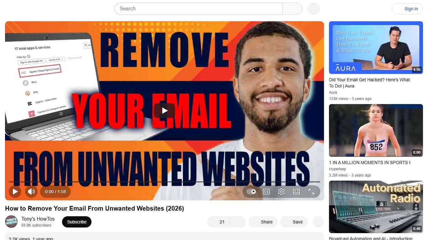 How to Remove Your Email From Unwanted Websites (2026) - YouTube