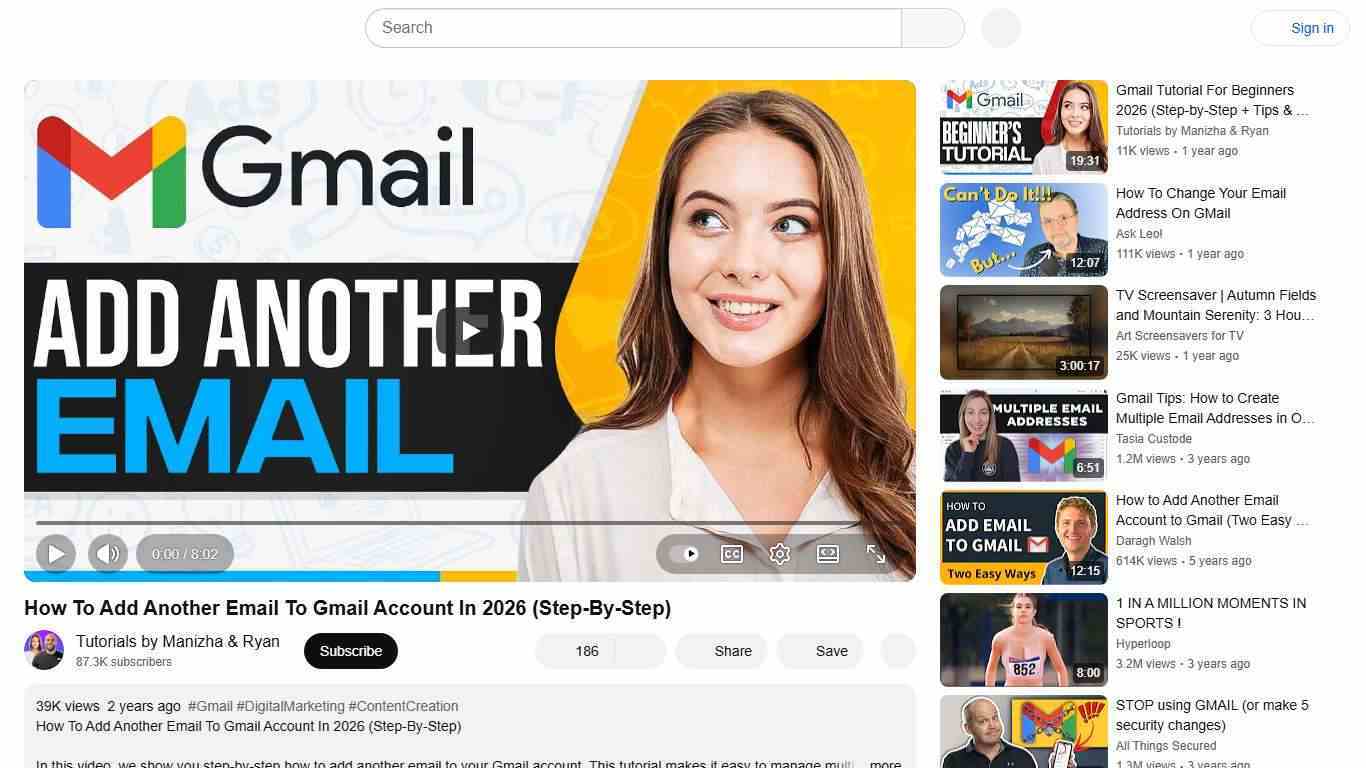 How To Add Another Email To Gmail Account In 2026 (Step-By-Step) - YouTube